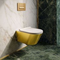 Catalano Zero 55 Gold en White Rimfree Toilet - 1374EUR