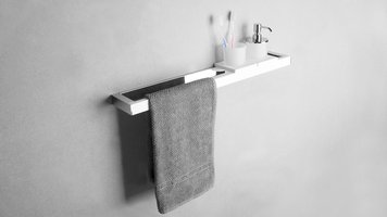 Solid Surface Solutions Handdoek bar combinatie 60 cm SolidChroom - 545EUR